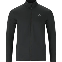 Whistler Skitøj|Beklædning-Kalle Waffle Full-Zipper Midlayer Herre  1001 Black