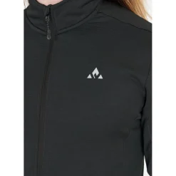 Whistler Skitøj|Beklædning-Kalle Waffle Full-Zipper Midlayer Herre 1001 Black