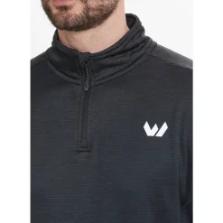 Whistler Vintertøj|Beklædning-Kalle Waffle Midlayer Herre  Black