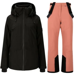 Whistler Skitøj|Skitøj-Kingland W-Pro 10.000 Skisæt Dame, black / burlwood Black / Burlwood