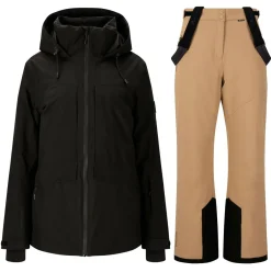 Whistler Skitøj|Skitøj-Kingland W-Pro 10.000 Skisæt Dame, black / fallen rock Black / Simply Taupe