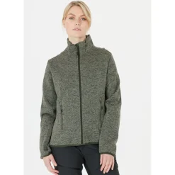 Whistler Beklædning|Vintertøj-Samani Fleecetrøje Dame, grøn  3056A  Agave Green