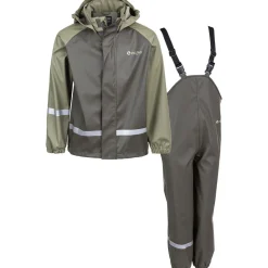 ZigZag Regntøj|Regntøj-Gilbo Regnsæt Børn, grøn  3052 Forest Night