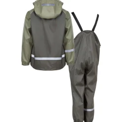 ZigZag Regntøj|Regntøj-Gilbo Regnsæt Børn, grøn  3052 Forest Night